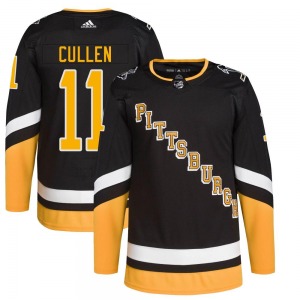 John Cullen Pittsburgh Penguins Adidas Authentic Black 2021/22 Alternate Primegreen Pro Player Jersey