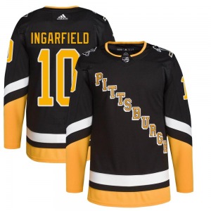 Earl Ingarfield Pittsburgh Penguins Adidas Authentic Black 2021/22 Alternate Primegreen Pro Player Jersey
