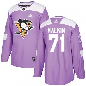 Youth Evgeni Malkin Pittsburgh Penguins Adidas Authentic Purple Fights Cancer Practice Jersey