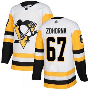 Radim Zohorna Pittsburgh Penguins Adidas Authentic White Away Jersey
