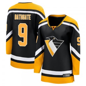 Women's Andy Bathgate Pittsburgh Penguins Fanatics Branded Breakaway Black Special Edition 2.0 Jersey