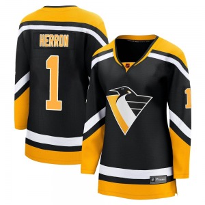 Women's Denis Herron Pittsburgh Penguins Fanatics Branded Breakaway Black Special Edition 2.0 Jersey