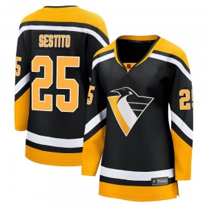 Women's Tom Sestito Pittsburgh Penguins Fanatics Branded Breakaway Black Special Edition 2.0 Jersey