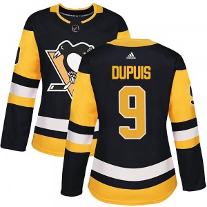 Women's Pascal Dupuis Pittsburgh Penguins Adidas Authentic Black Home Jersey