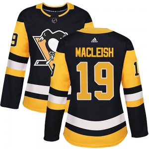 Women's Rick Macleish Pittsburgh Penguins Adidas Authentic Black Home Jersey