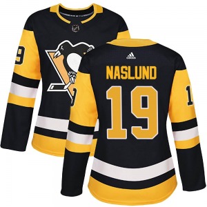 Women's Markus Naslund Pittsburgh Penguins Adidas Authentic Black Home Jersey