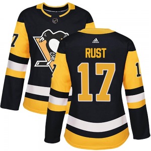 Women's Bryan Rust Pittsburgh Penguins Adidas Authentic Black Home Jersey