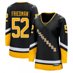 Women's Mark Friedman Pittsburgh Penguins Fanatics Branded Premier Black 2021/22 Alternate Breakaway Player Jersey