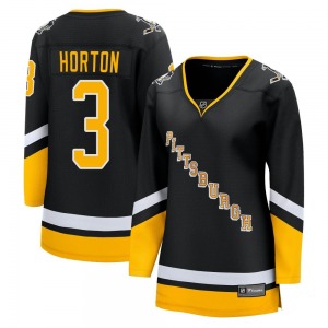 Women's Tim Horton Pittsburgh Penguins Fanatics Branded Premier Black 2021/22 Alternate Breakaway Player Jersey