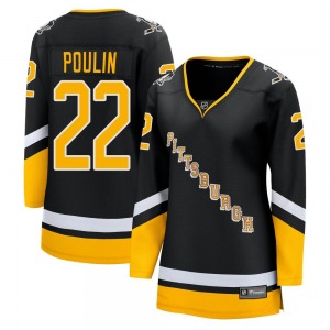 Women's Sam Poulin Pittsburgh Penguins Fanatics Branded Premier Black 2021/22 Alternate Breakaway Player Jersey