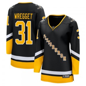 Women's Ken Wregget Pittsburgh Penguins Fanatics Branded Premier Black 2021/22 Alternate Breakaway Player Jersey
