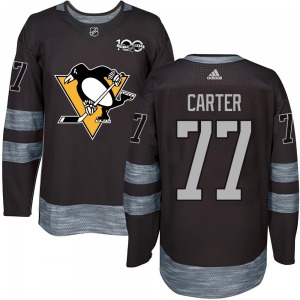 Youth Jeff Carter Pittsburgh Penguins Authentic Black 1917-2017 100th Anniversary Jersey