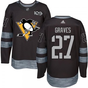 Youth Ryan Graves Pittsburgh Penguins Authentic Black 1917-2017 100th Anniversary Jersey