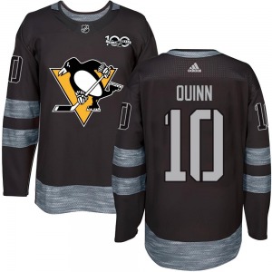 Youth Dan Quinn Pittsburgh Penguins Authentic Black 1917-2017 100th Anniversary Jersey
