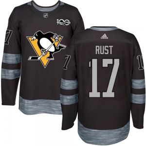 Youth Bryan Rust Pittsburgh Penguins Authentic Black 1917-2017 100th Anniversary Jersey