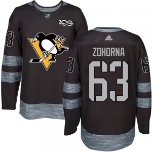 Youth Radim Zohorna Pittsburgh Penguins Authentic Black 1917-2017 100th Anniversary Jersey