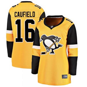 Women's Jay Caufield Pittsburgh Penguins Fanatics Branded Breakaway Gold Alternate Jersey