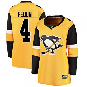 Women's Taylor Fedun Pittsburgh Penguins Fanatics Branded Breakaway Gold Alternate Jersey