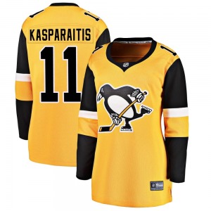 Women's Darius Kasparaitis Pittsburgh Penguins Fanatics Branded Breakaway Gold Alternate Jersey