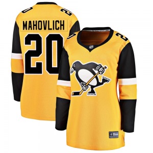 Women's Peter Mahovlich Pittsburgh Penguins Fanatics Branded Breakaway Gold Alternate Jersey
