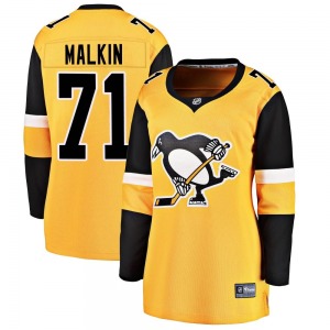 Women's Evgeni Malkin Pittsburgh Penguins Fanatics Branded Breakaway Gold Alternate Jersey