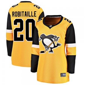 Women's Luc Robitaille Pittsburgh Penguins Fanatics Branded Breakaway Gold Alternate Jersey
