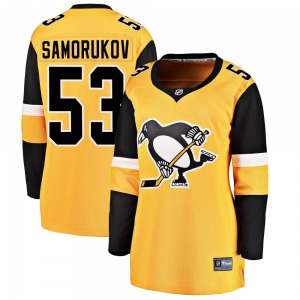 Women's Dmitri Samorukov Pittsburgh Penguins Fanatics Branded Breakaway Gold Alternate Jersey