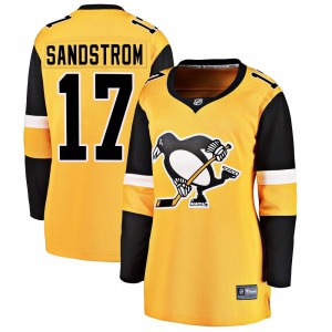 Women's Tomas Sandstrom Pittsburgh Penguins Fanatics Branded Breakaway Gold Alternate Jersey