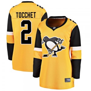 Women's Rick Tocchet Pittsburgh Penguins Fanatics Branded Breakaway Gold Alternate Jersey