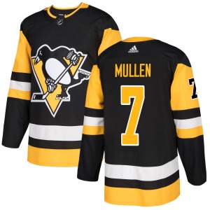 Joe Mullen Pittsburgh Penguins Adidas Authentic Black Jersey