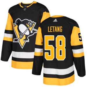 Kris Letang Pittsburgh Penguins Adidas Authentic Black Jersey