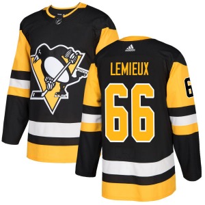 Mario Lemieux Pittsburgh Penguins Adidas Authentic Black Jersey