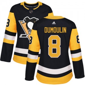 Women's Brian Dumoulin Pittsburgh Penguins Adidas Authentic Black Home Jersey