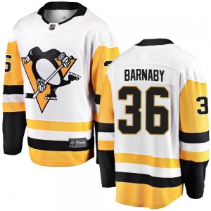 Youth Matthew Barnaby Pittsburgh Penguins Fanatics Branded Breakaway White Away Jersey