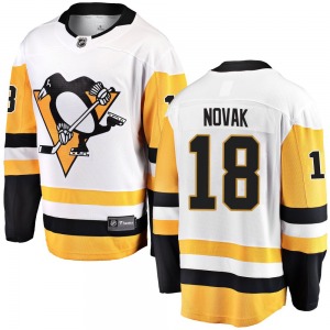 Youth Tommy Novak Pittsburgh Penguins Fanatics Branded Breakaway White Away Jersey