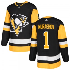 Youth Sergei Murashov Pittsburgh Penguins Adidas Authentic Black Home Jersey