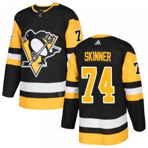 Youth Stuart Skinner Pittsburgh Penguins Adidas Authentic Black Home Jersey