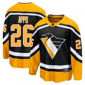 Syl Apps Pittsburgh Penguins Fanatics Branded Breakaway Black Special Edition 2.0 Jersey