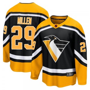 Greg Millen Pittsburgh Penguins Fanatics Branded Breakaway Black Special Edition 2.0 Jersey