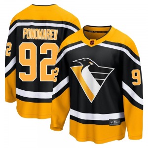 Vasily Ponomarev Pittsburgh Penguins Fanatics Branded Breakaway Black Special Edition 2.0 Jersey