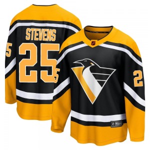 Kevin Stevens Pittsburgh Penguins Fanatics Branded Breakaway Black Special Edition 2.0 Jersey
