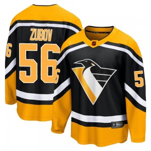 Sergei Zubov Pittsburgh Penguins Fanatics Branded Breakaway Black Special Edition 2.0 Jersey