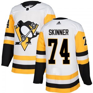 Youth Stuart Skinner Pittsburgh Penguins Adidas Authentic White Away Jersey