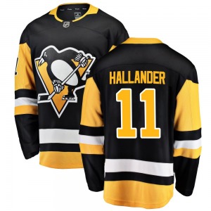 Filip Hallander Pittsburgh Penguins Fanatics Branded Breakaway Black Home Jersey