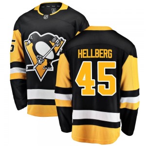 Magnus Hellberg Pittsburgh Penguins Fanatics Branded Breakaway Black Home Jersey