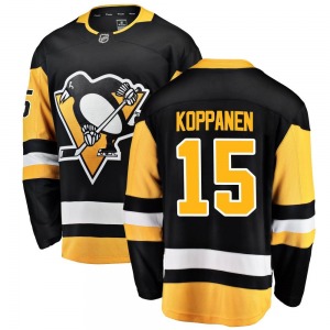 Joona Koppanen Pittsburgh Penguins Fanatics Branded Breakaway Black Home Jersey