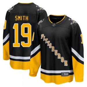 Reilly Smith Pittsburgh Penguins Fanatics Branded Premier Black 2021/22 Alternate Breakaway Player Jersey