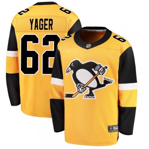 Youth Brayden Yager Pittsburgh Penguins Fanatics Branded Breakaway Gold Alternate Jersey