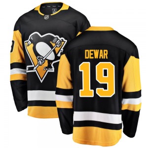 Youth Connor Dewar Pittsburgh Penguins Fanatics Branded Breakaway Black Home Jersey