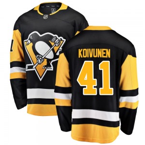 Youth Ville Koivunen Pittsburgh Penguins Fanatics Branded Breakaway Black Home Jersey